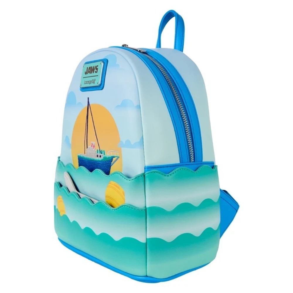 Loungefly Jaws 50th Anniversary Mini Backpack - Picture 5 of 7